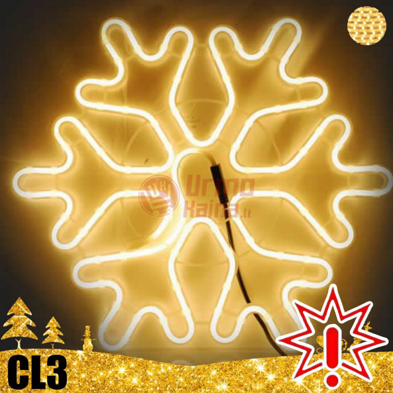 Kalėdinė LED dekoracija Snaigė Neon 50 cm CL3