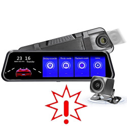 Vaizdo registratorius veidrodis DVR MIRROR 2K QHD (Prekė su defektu 9902475)