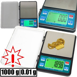Graminės juvelyrinės svarstyklės 1000-0,01 g 1202 (Prekės su defektu 9902483)