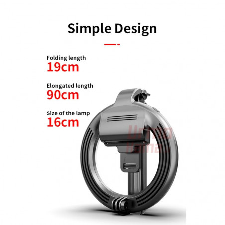 Asmenukių lazda su žiedine lempa B7 Tripod