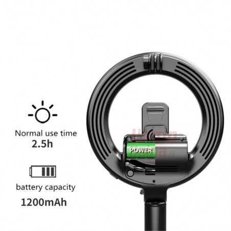 Asmenukių lazda su žiedine lempa B7 Tripod