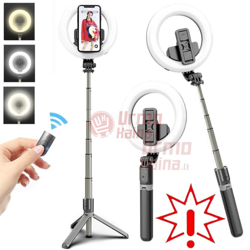 Asmenukių lazda su žiedine lempa B7 Tripod (Prekė su defektu 9902504)