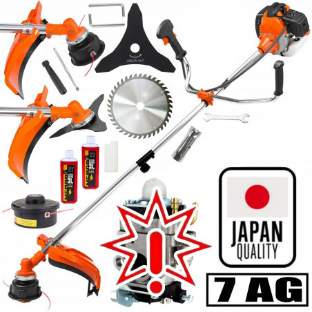 Benzininė krūmapjovė - trimeris Midori Japan MJ197 7 AG (5,2 kW) (Prekė su defektu 9902529)