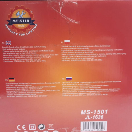 Elektrinis maišytuvas Meister 3200 W 2 antgaliai