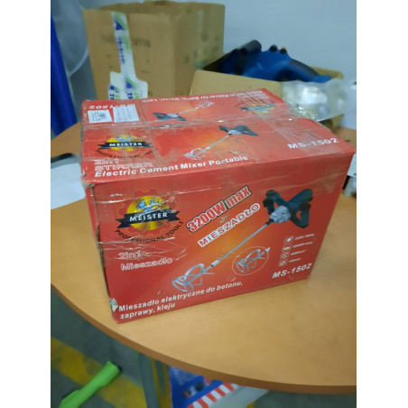 Elektrinis maišytuvas - statybinis mikseris Meister 3200 W + 2 antgaliai (Prekė su defektu 9902539)
