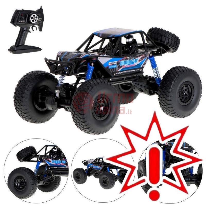 RC mašinėlė su pultu CLIMBING CAR 1:10 4WD (Prekė su defektu 9902582)