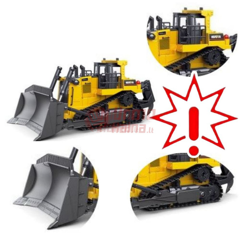 RC buldozeris su pultu H-Toys 1:24 9CH 2.4GHz (Prekė su defektu 9902583)