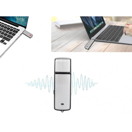 Slaptas mini diktofonas - USB įrašymo įrenginys
