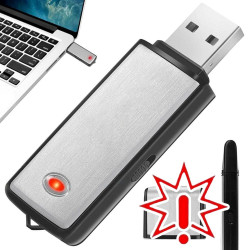 Slaptas mini diktofonas - USB įrašymo įrenginys (Prekė su defektu 9902592)