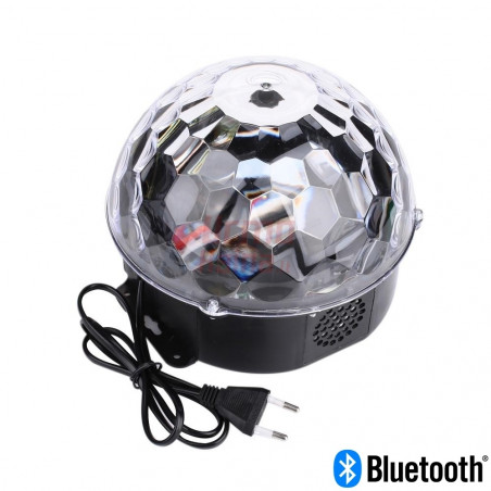 LED Disco rutulys su Bluetooth ir MP3 grotuvu