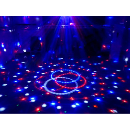 LED Disco rutulys su Bluetooth ir MP3 grotuvu