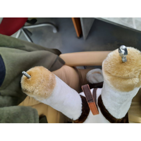 Didelis supamas arklys, tamsiai rudas (Prekė su defektu 9902607)