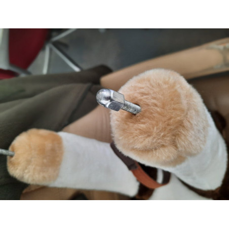 Didelis supamas arklys, tamsiai rudas (Prekė su defektu 9902607)