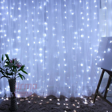 LED girlianda Užuolaida - Krioklys 360 lempučių STANDART