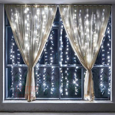 LED girlianda Užuolaida - Krioklys 360 lempučių STANDART