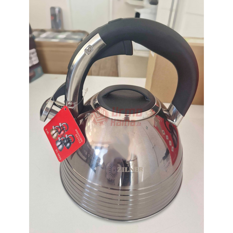 Metalinis virdulys su švilpuku ZL-5699 Metalinis virdulys su švilpuku ZL-5699