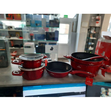 Akmens masės 15 dalių puodų rinkinys ZL-8516 (Prekė su defektu 9902652)