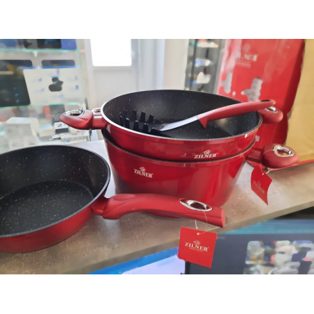 Akmens masės 15 dalių puodų rinkinys ZL-8516 (Prekė su defektu 9902652)