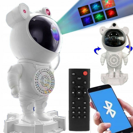 LED žvaigždyno projektorius astronautas Galaxy PRO BT