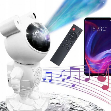 LED žvaigždyno projektorius astronautas Galaxy PRO BT