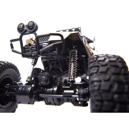 RC mašinėlė su pultu Rock Crawler Metal 1:8 2.4GHZ, aukso spalvos