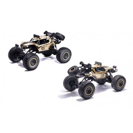 RC mašinėlė su pultu Rock Crawler Metal 1:8 2.4GHZ, aukso spalvos