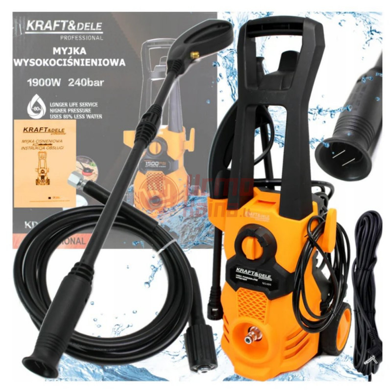 Aukšto slėgio plovykla KRAFT&DELE KD498 1900W 240BAR
