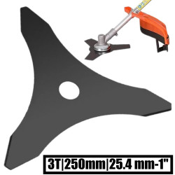 Trimerio peilis 3 dantų, 25 cm, 25.4 mm