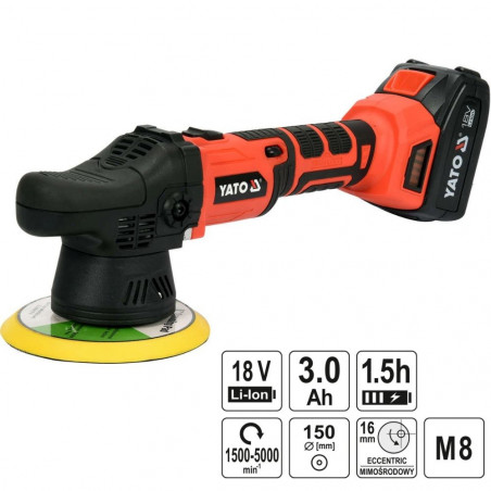 Poliravimo mašinėlė YATO 18V 3Ah YT-82920