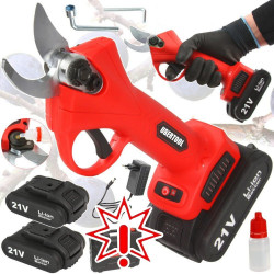 Akumuliatorinės genėjimo žirklės – sekatorius + 2 akumuliatoriai UBERTOOL UB01 800 W (Prekė su defektu 9902676)