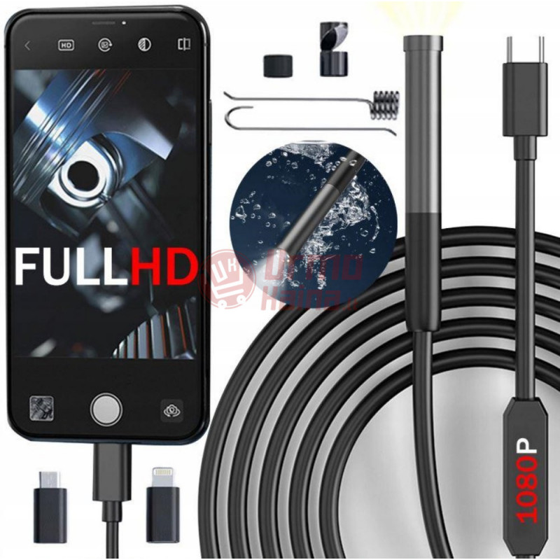 Kamera endoskopas su Wi-fi W300 3 m, 8 mm