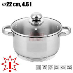 Nerūdijančio plieno puodas 22cm ZL-7306 (Prekė su defektu 9902707)