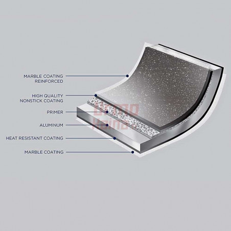 Akmens masės 12 dalių puodų rinkinys ZL-7082