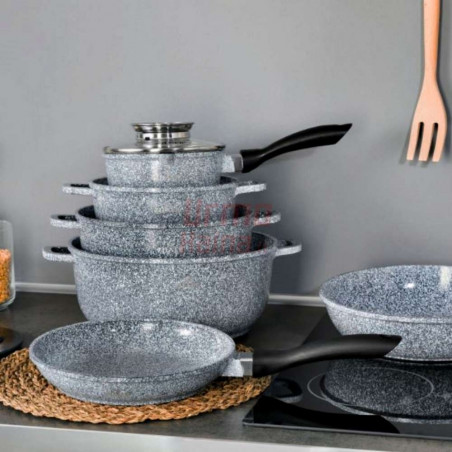 Akmens masės 12 dalių puodų rinkinys ZL-7082