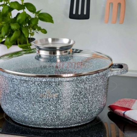 Akmens masės 12 dalių puodų rinkinys ZL-7082