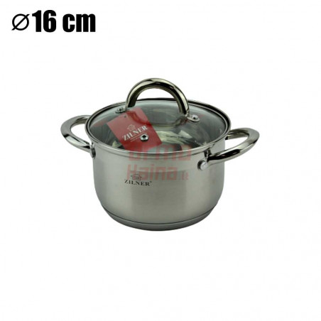 Nerūdijančio plieno 12 dalių puodų rinkinys ZL-8109