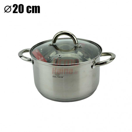 Nerūdijančio plieno 12 dalių puodų rinkinys ZL-8109