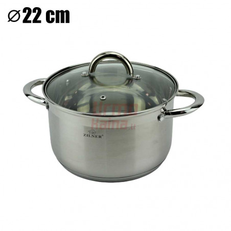 Nerūdijančio plieno 12 dalių puodų rinkinys ZL-8109
