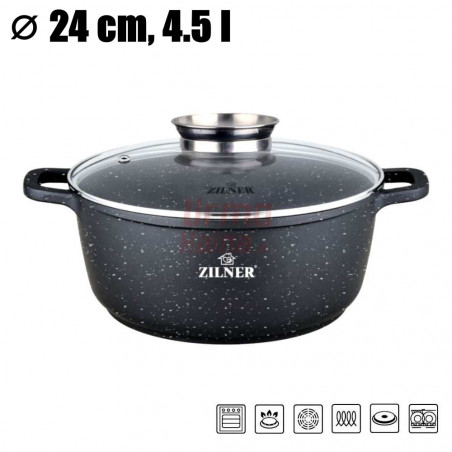 Akmens masės puodas 24 cm ZL-9005