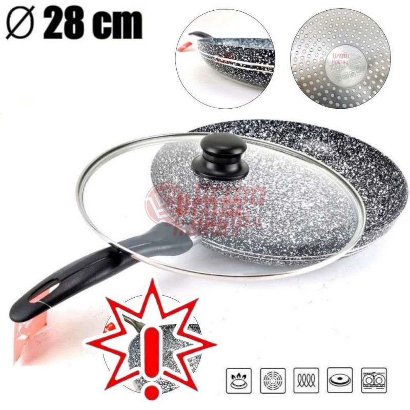 Akmens masės keptuvė 28 cm ZL-7173 (Prekė su defektu 9902719) Akmens masės keptuvė 28 cm ZL-7173 (Prekė su defektu 9902719)