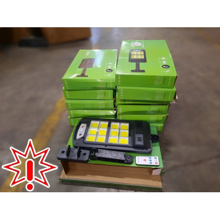 Gatvės šviestuvų SL240 su saulės baterija dėžė, 12 vnt. (Prekės su defektais 9902730)