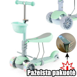 Triratis paspirtukas vaikams Ladybug 3in1 (Prekė su defektu 9901072)