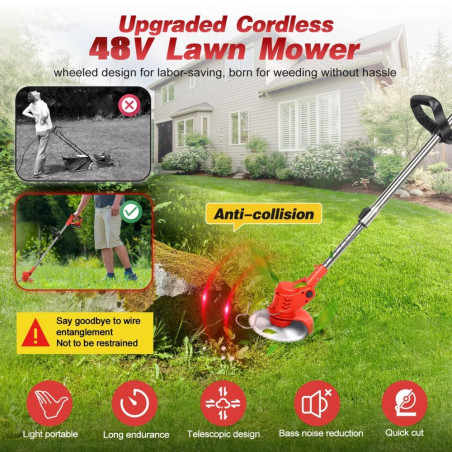 Akumuliatorinių įrankių rinkinys BX3408 4000W 4in1, 2 akumuliatoriai + kroviklis