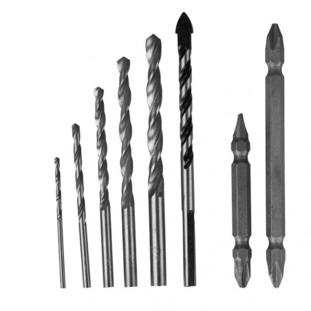 Akumuliatorinis suktuvas-gręžtuvas, 2 akumuliatoriai su krovikliu + priedai KRAFT&DELE KD3086