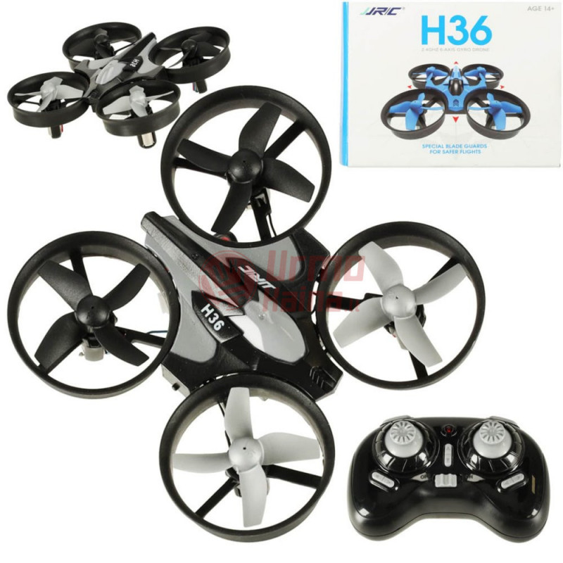 RC mini dronas JJRC H36, juodas