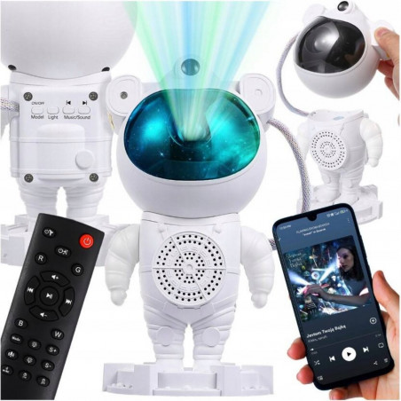 LED žvaigždyno projektorius astronautas Galaxy PRO BT