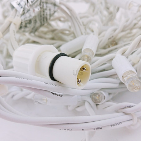 100 LED profesionali lauko girlianda varvekliai Brosberg Prolight CL8 Flash