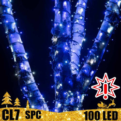 100 LED lauko girlianda 10 m BLYKSTĖ SPC CL7 BL/CW (Prekė su defektu 9902802)