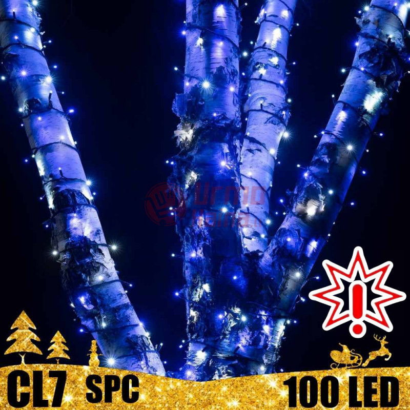 100 LED lauko girlianda 10 m BLYKSTĖ SPC CL7 BL/CW (Prekė su defektu 9902802) 100 LED lauko girlianda 10 m BLYKSTĖ SPC CL7 BL/CW (Prekė su defektu 9902802)