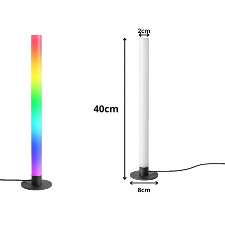 Pastatomas LED šviestuvas - toršeras RGB 40 cm VG04